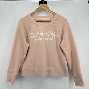 Calvin Klein Performance Sweatshirt Women M Cotton Activewear‎ Gym Athletic
